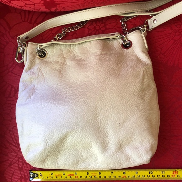 Michael Kors- White Leather Crossbody - Picture 5 of 10
